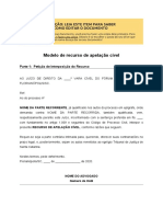 (Aurum) Modelo de Recurso de Apelação Cível