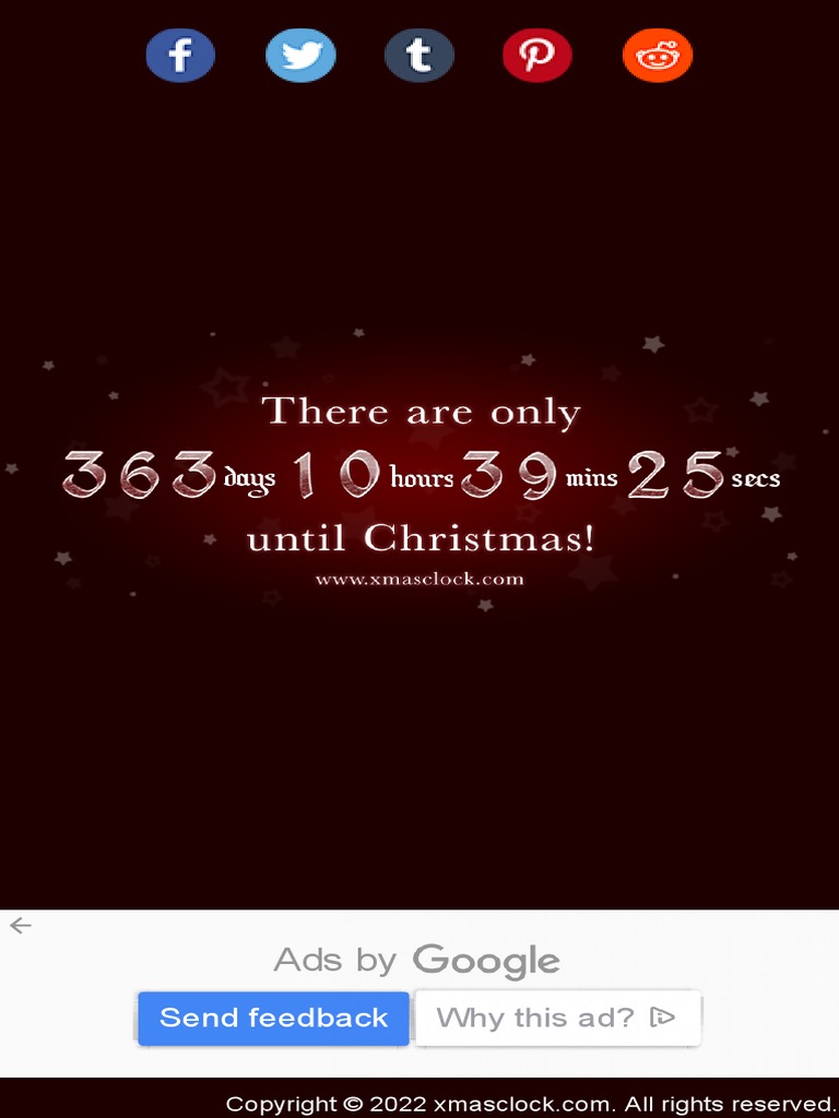 Christmas Countdown 2023 Find Out How Many Days Until Christmas 2023