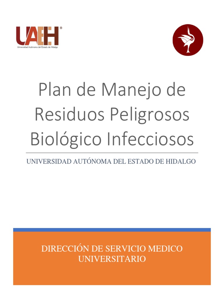 Plan Manejo Residuos Peligrosos Biologico Infecciosos Dmsu | PDF ...