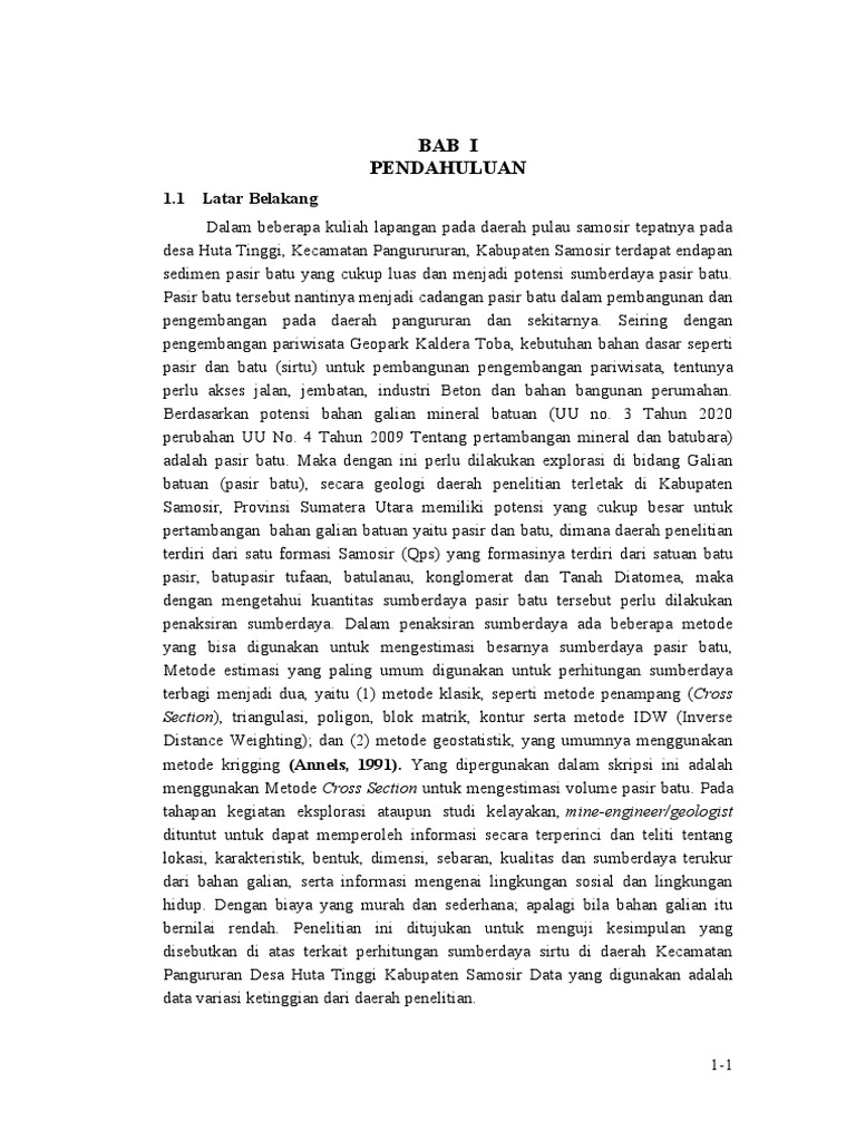 Bab I Pendahuluan Format Baru 2 Pdf