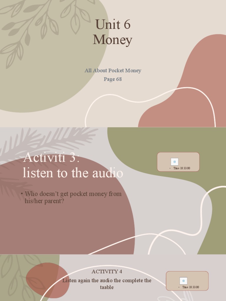 Unit 6 Pocket Money Pdf