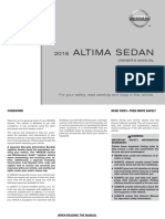 2016 Altima Owner Manual