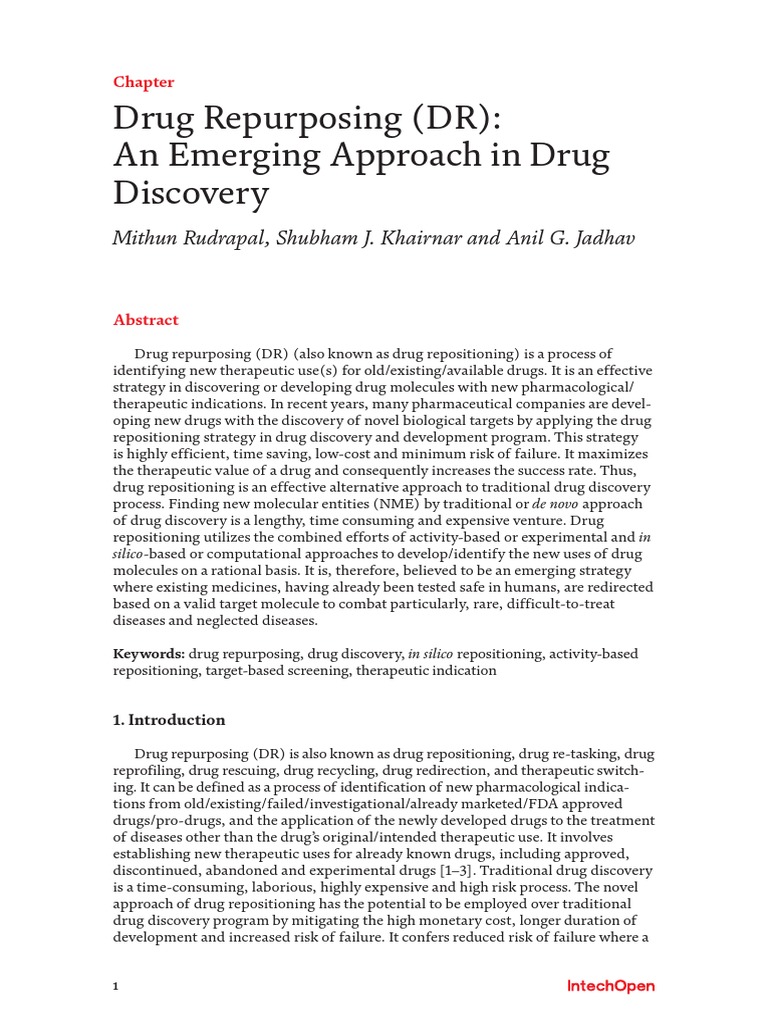 Drug Repurposing: A Cost-Effective Strategy | PDF | Drug Discovery ...