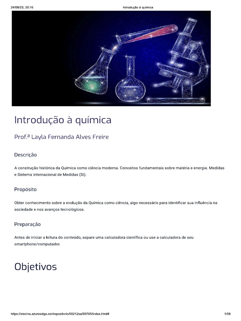 Introdução à Química | PDF