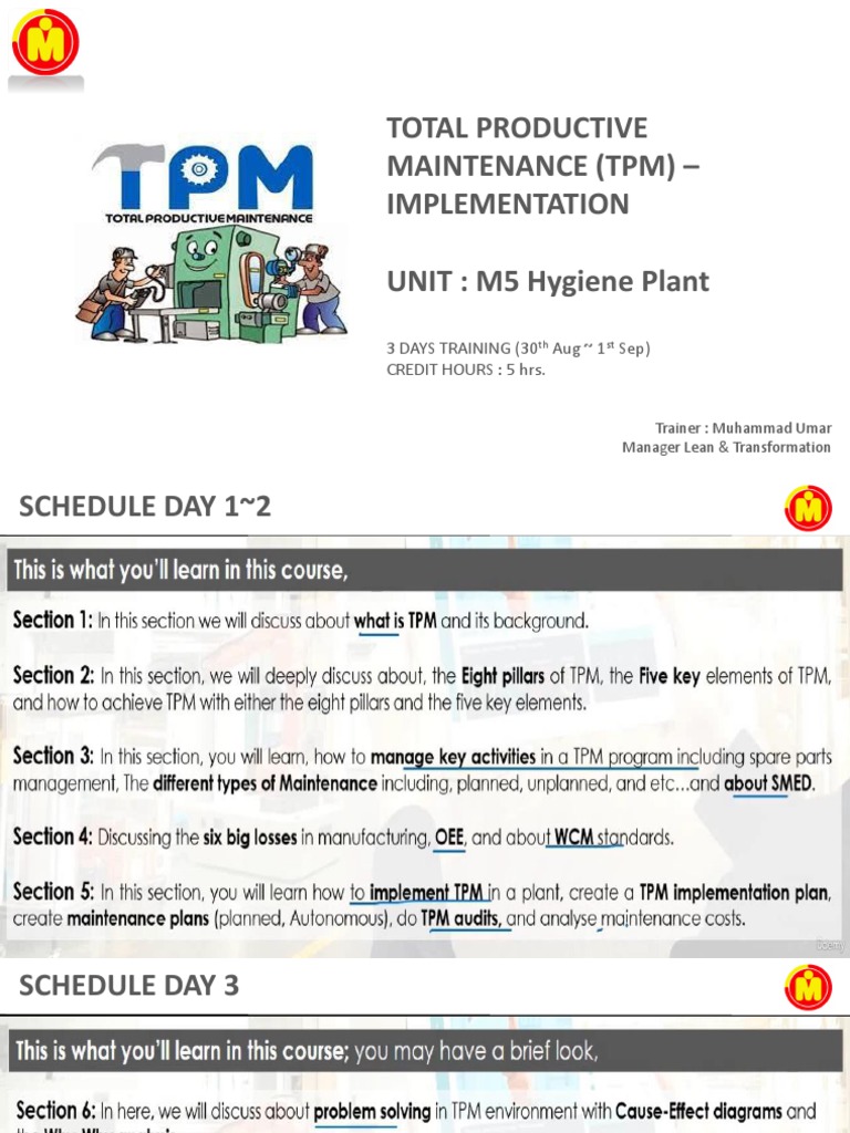 TPM Implementation Training Overview | PDF | Computers | Technology ...