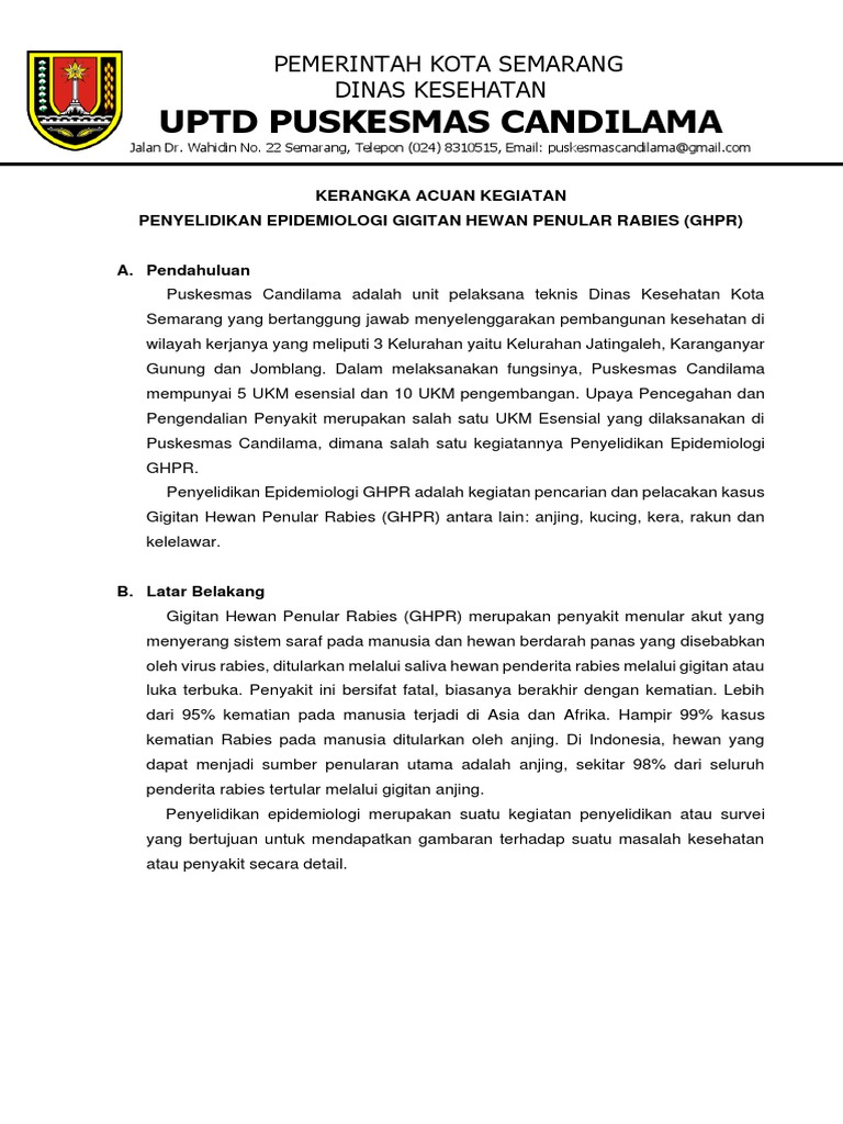 Penyelidikan Epidemiologi GHPR di Semarang | PDF | Sains & Matematika