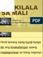 Pagkilala Sa Mali