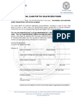 Excess Funds Claim Form