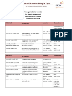 Cronograma Básica Elemental y Media 2023 - 2024