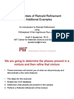 6c Fundamentals of Rietveld Refinement Additional Examples HSP v3 Revised July2012