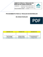 Pro Trans 004 Procedimiento para El Trasldado de Materiales en Zonas