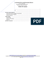 Table of Content: Indonesian Journal of Law and Economics Review