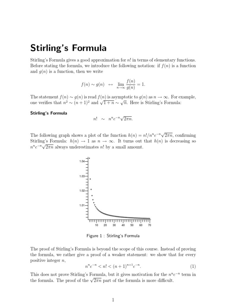 Stirling formula logarithm functions and mappings