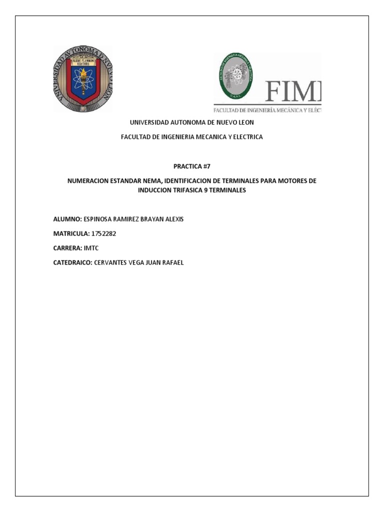Practica De Lab Pdf Motores Inductor