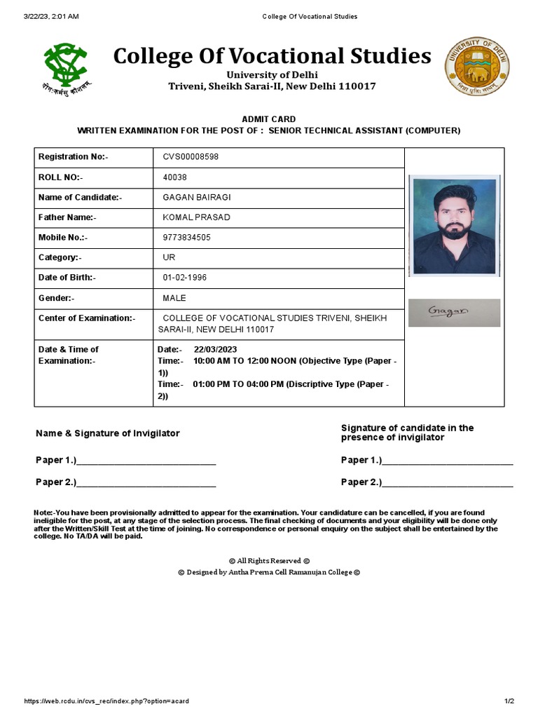 College of Vocational Studies | PDF