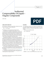 Coefficient of Isothermal Compressibility of Liquid - Organic Compounds