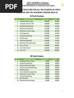 Fees Structure 2023