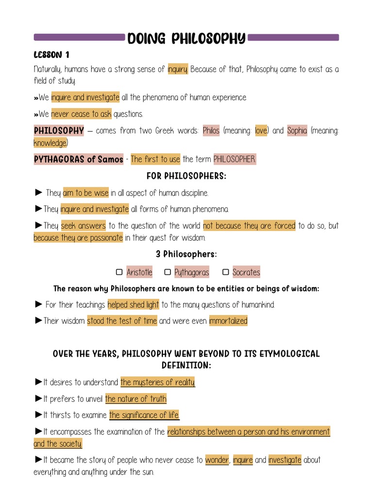 Philosophy First Sem Notes | PDF | Soul | Epistemology