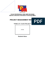 Project Management Proposal Format