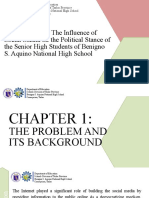 A Case Study On The Influence of Social Media On The Political Stance of The Senior High Students of Benigno S. Aquino National High School