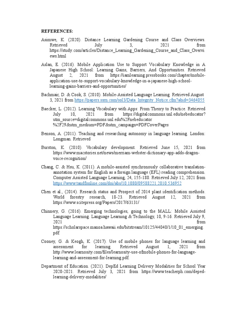 References PDF Learning Educational Technology