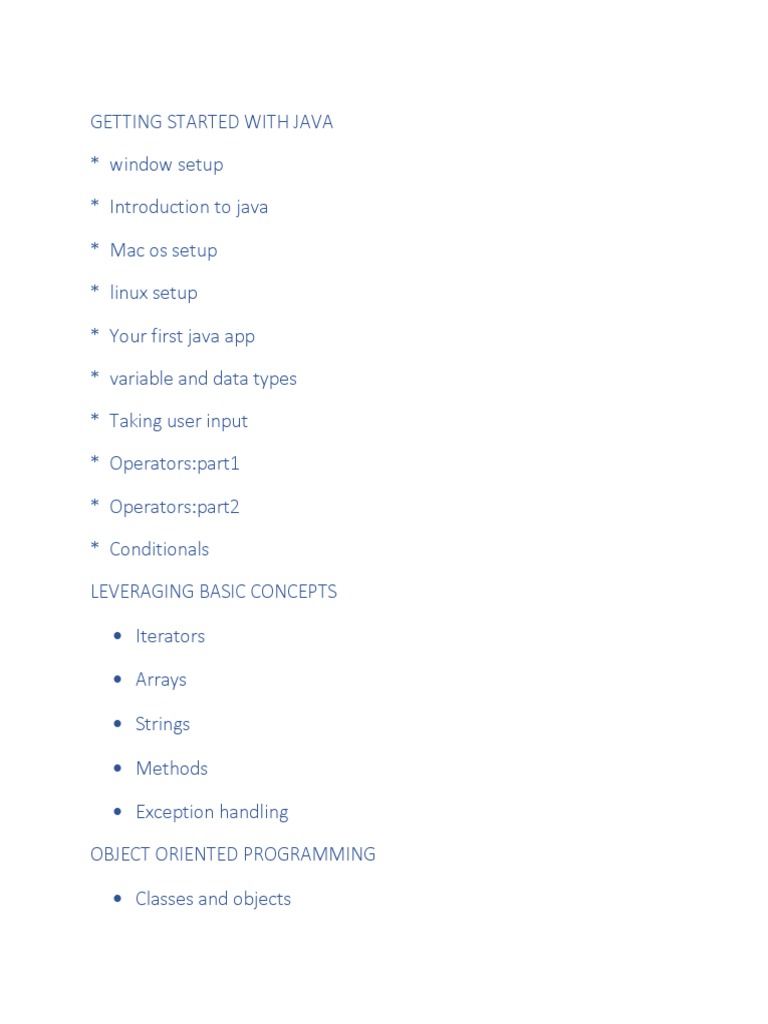 Getting Started With Java | PDF | Java (Programming Language) | Java ...