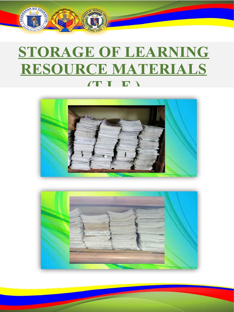 Storage of learning resource materials pdf
