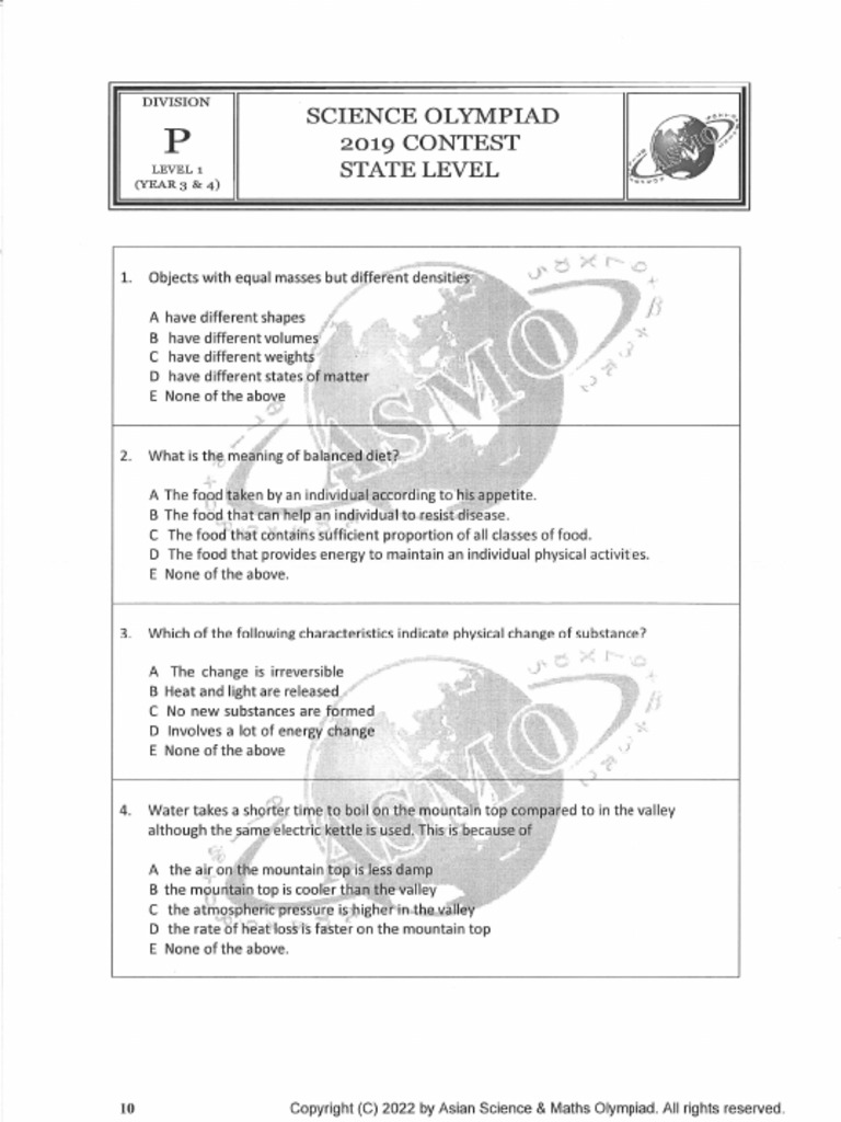 LV1 (2) Asmo Science 2019 | PDF