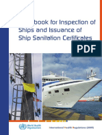 Handbook For Inspection of Ships and Issuance of Ship Sanitation Certificates