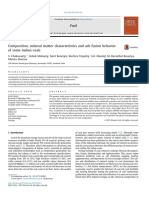 Composition, Mineral Matter Characteristics and Ash Fusion Behavior