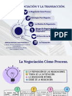 La Negociación y La Transacción.