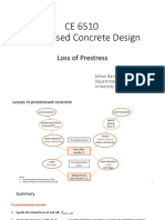 Prestress Losses - Example Problem