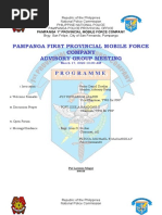 Programme and Notice of Activity CAG MEETING Mar Apr 2023