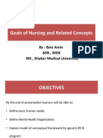 CHAP 3 Goals of Nursing and Related Concepts