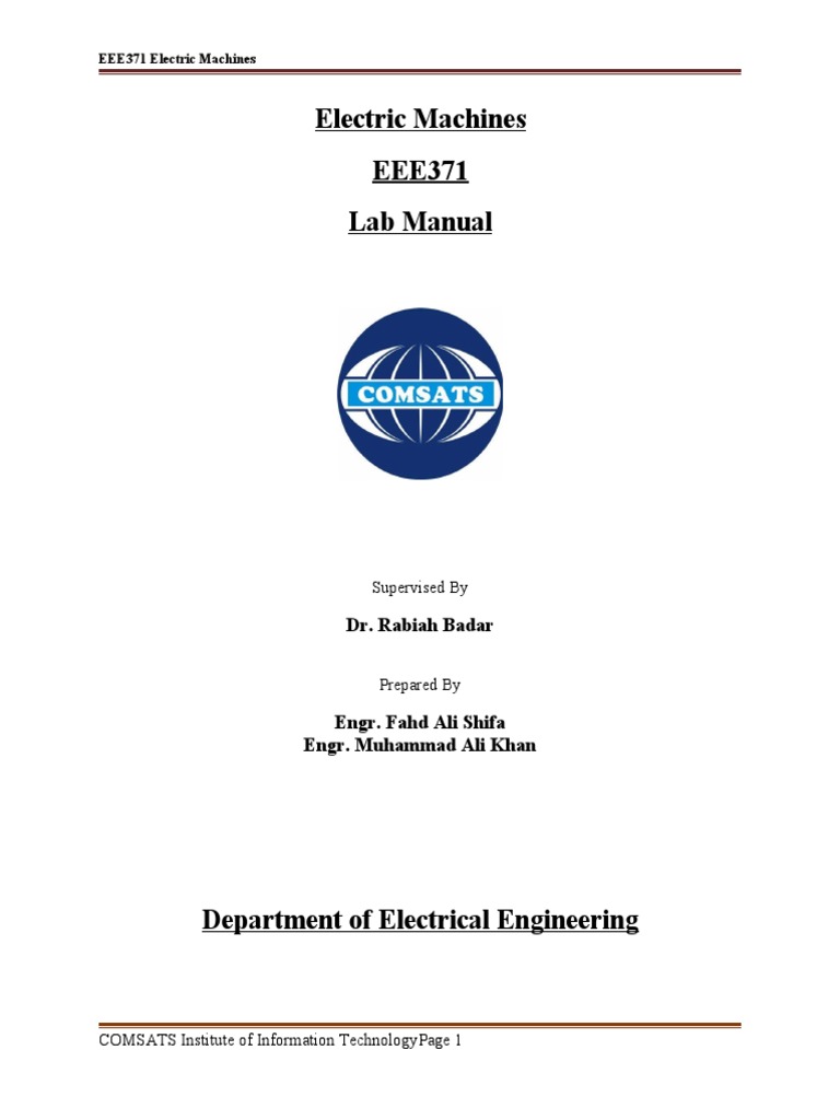 EEE371 Electric Machines Update | PDF | Transformer | Inductor