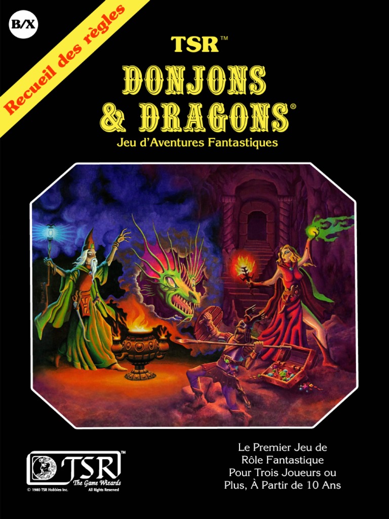 BDD - Donjons & Dragons - Règles de base - boîte 1 - Le Donjon du Dragon