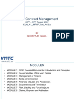 FIDIC Contract Management MTIC