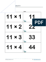 Multiplication Set 11 12
