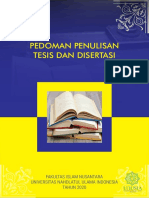 Buku Pedoman Penulisan Tesis Disertasi