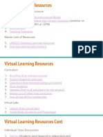 Virtual Learning Resources