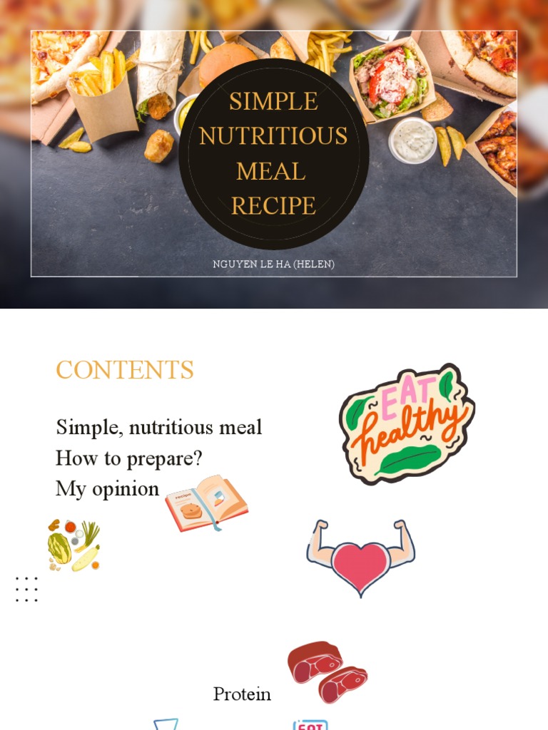 Simple and Nutritious Meal Recipes - Helen | PDF | Cooking, Food & Wine ...