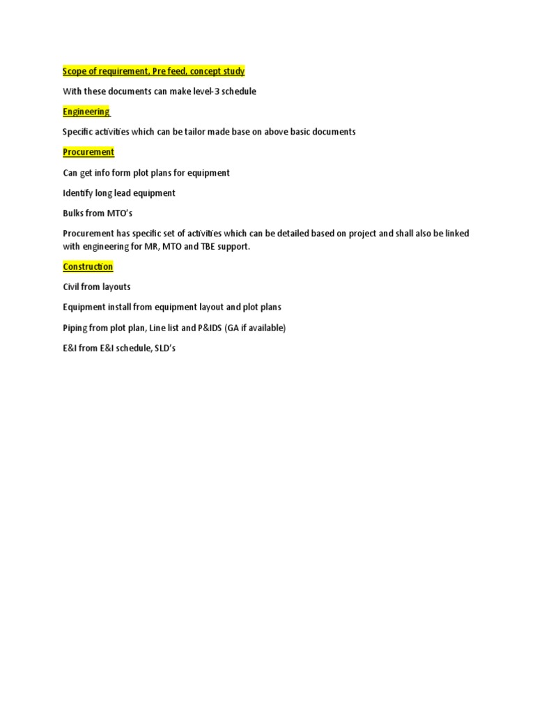 Basic Steps For Scheduling | PDF