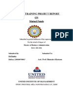 Summer Training Project Report ON Mutual Funds: Asst. Prof: Humaira Khatoon