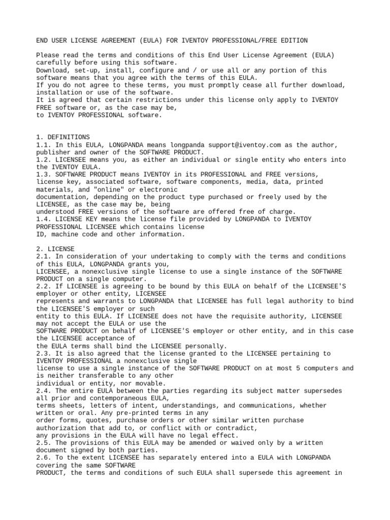 Eula en | PDF | License | Free Software