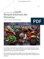 30 Jenis Rempah-Rempah Indonesia Dan Khasiatnya