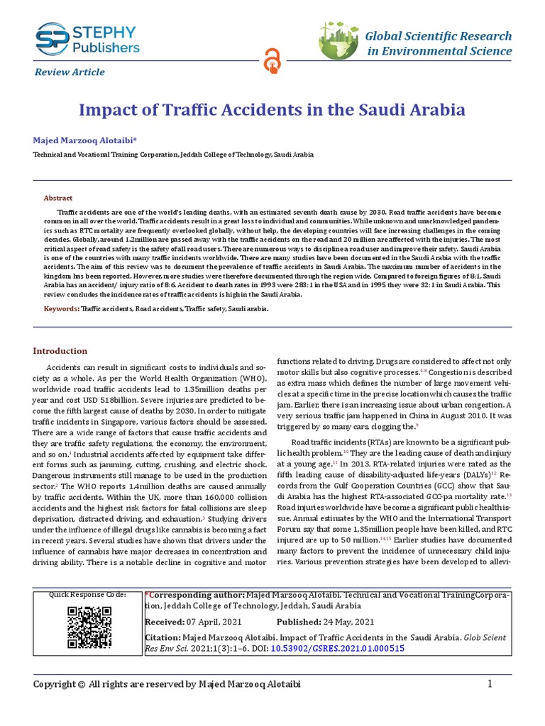 causes of car accidents in saudi arabia
