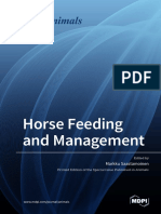 Horse Feeding and Management 2020 MDPI