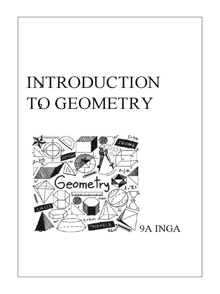 Introduction To Geometry PDF Area Volume