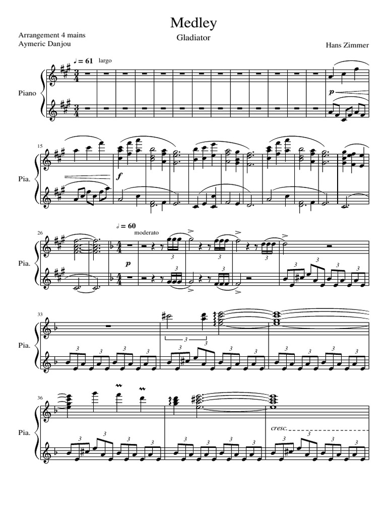 Gladiator Piano 1 Pdf