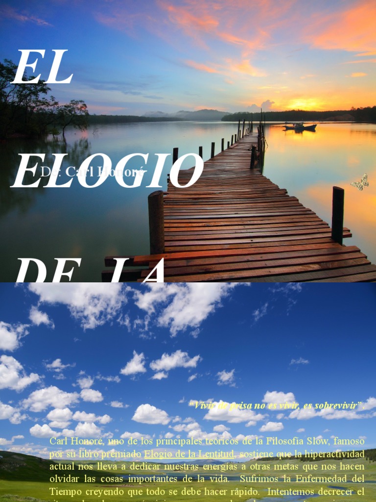 Elogio de la Lentitud: Vivir Sin Prisa | PDF